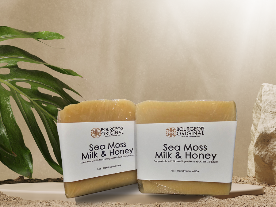 Seamoss, Milk & Honey Soap Bar
